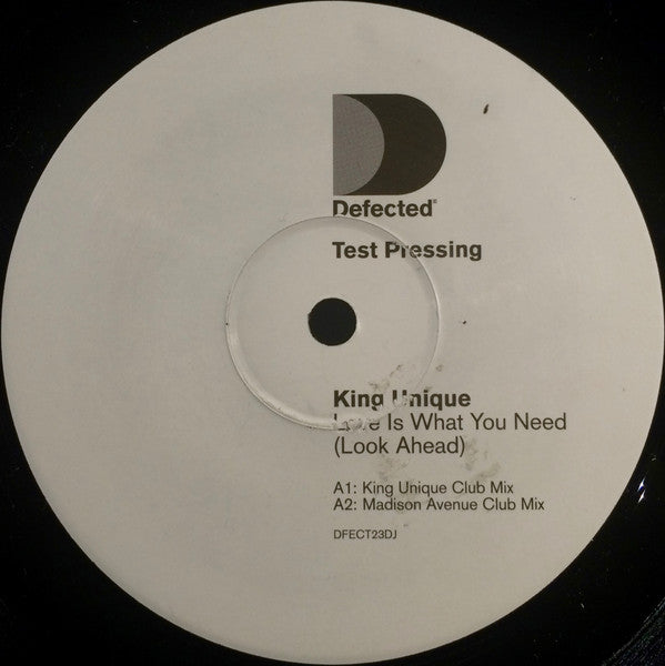 King Unique : Love Is What You Need (Look Ahead) (2x12", TP)
