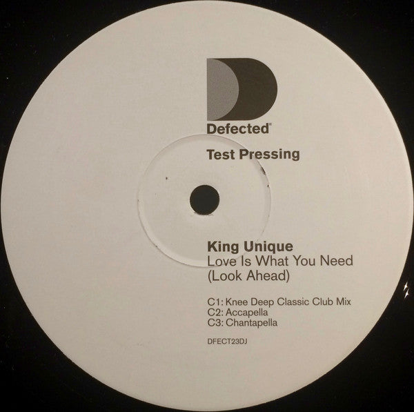 King Unique : Love Is What You Need (Look Ahead) (2x12", TP)