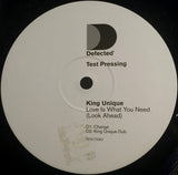 King Unique : Love Is What You Need (Look Ahead) (2x12", TP)