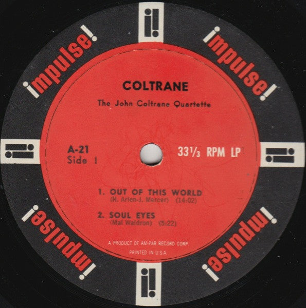 The John Coltrane Quartette* : Coltrane (LP, Album, Mono, Amp)