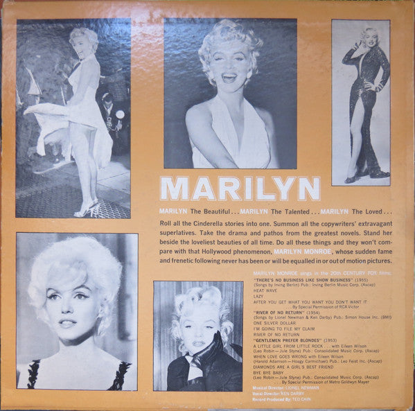 Marilyn Monroe : Marilyn (LP, Comp, Mono)
