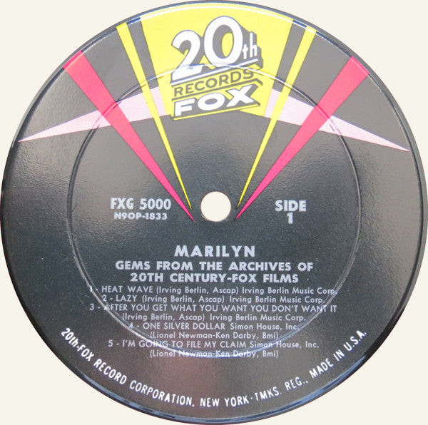 Marilyn Monroe : Marilyn (LP, Comp, Mono)