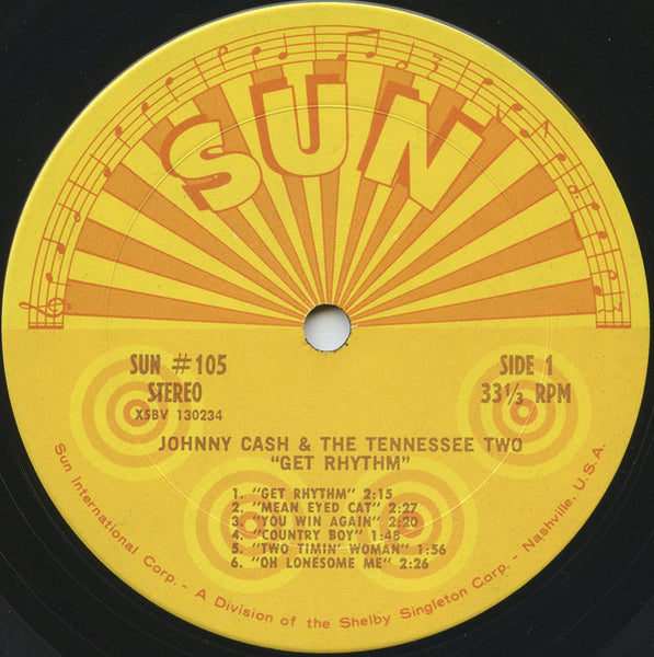 Johnny Cash & The Tennessee Two : Get Rhythm (LP, Comp, RE)