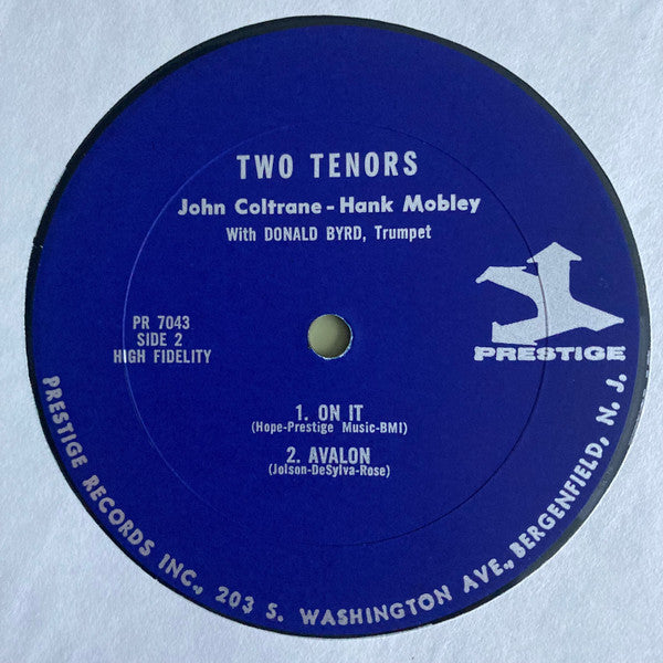 John Coltrane & Hank Mobley : Two Tenors (LP, Album, Mono, RE, RP)