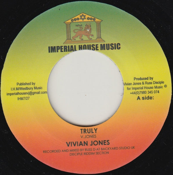 Vivian Jones : Truly   (7")