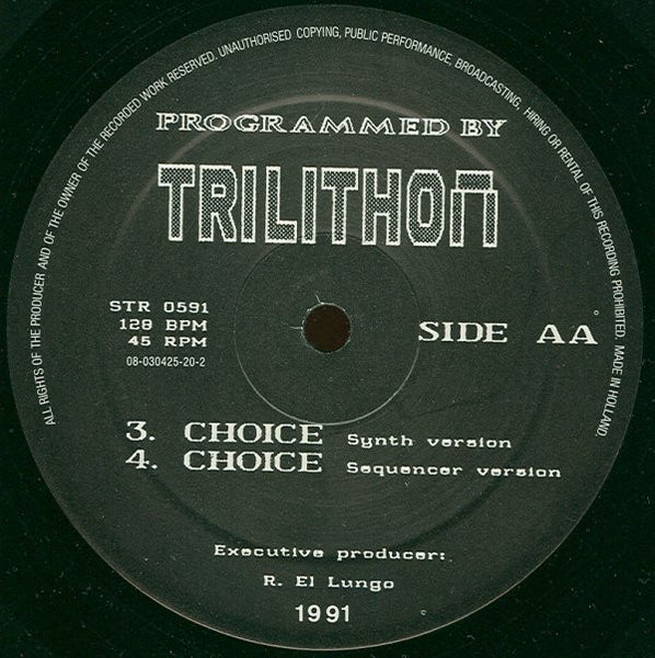 Trilithon : Choice (12", Single)