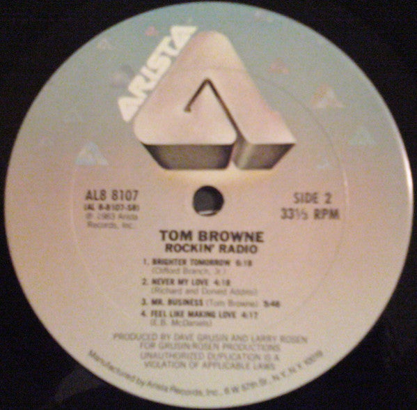 Tom Browne : Rockin' Radio (LP, Album, Club)