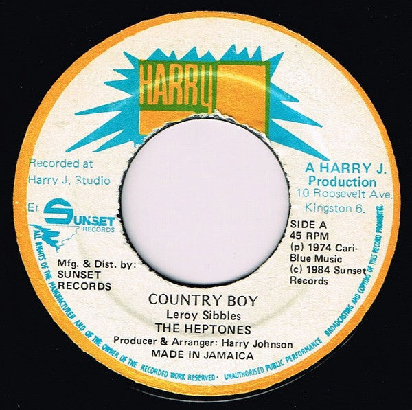 The Heptones : Country Boy (7", RE)