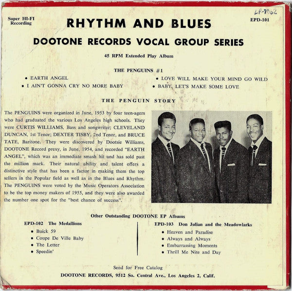 The Penguins : Rhythm And Blues (7", EP)