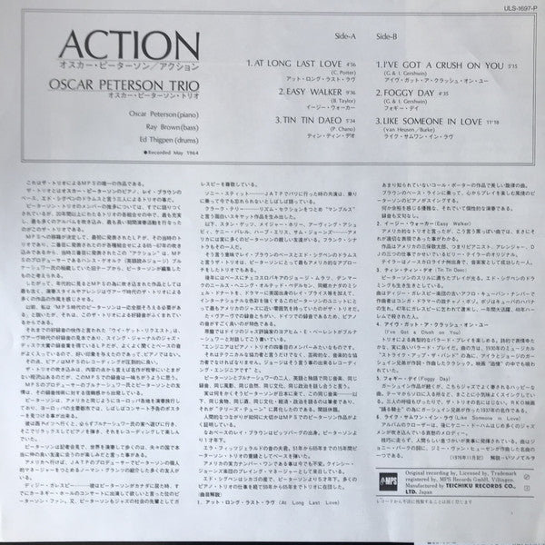 Oscar Peterson : Action (LP, Album, Ltd, RE)