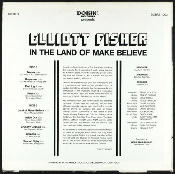 Elliott Fisher : In The Land Of Make Believe (LP, Album)