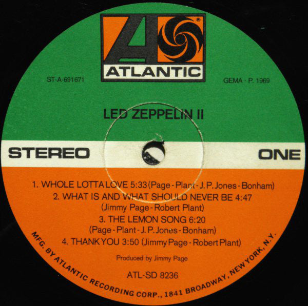 Led Zeppelin : Led Zeppelin II (LP, Album)