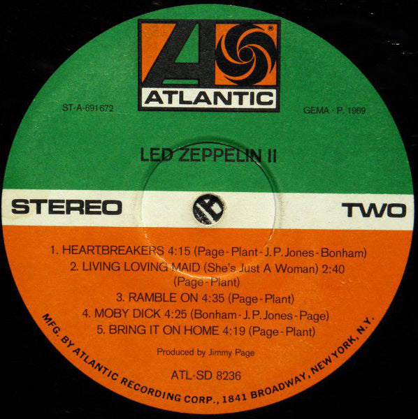 Led Zeppelin : Led Zeppelin II (LP, Album)