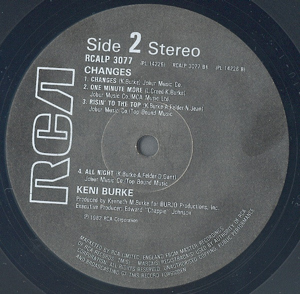 Keni Burke : Changes (LP, Album)