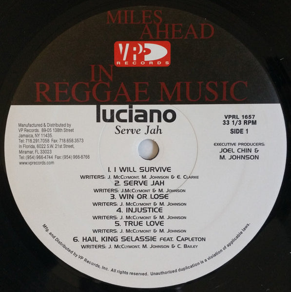 Luciano (2) : Serve Jah (LP, Album)