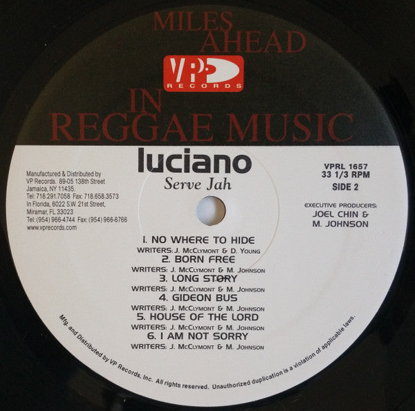 Luciano (2) : Serve Jah (LP, Album)