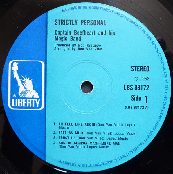 Captain Beefheart & The Magic Band : Strictly Personal (LP, Album)
