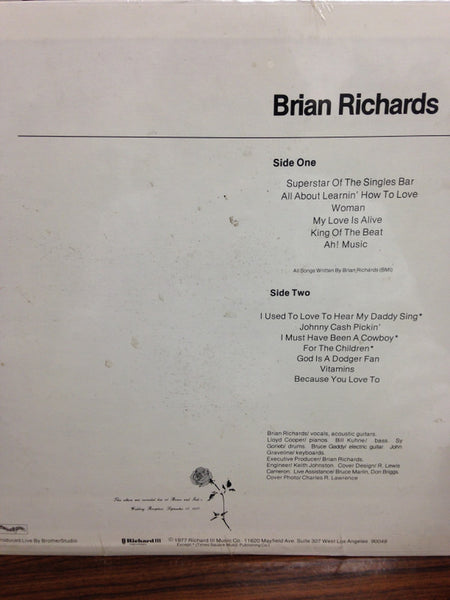Brian Richards : Brian Richards Live (LP, Album)