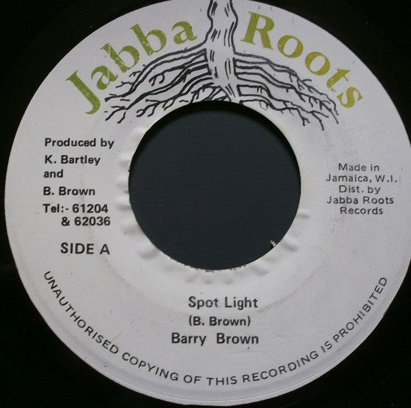Barry Brown : Spot Light (7", Bla)