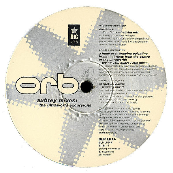 The Orb : Aubrey Mixes: The Ultraworld Excursions (LP, Album, Ltd)