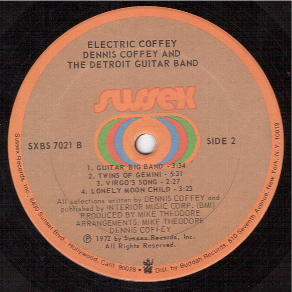 Dennis Coffey And The Detroit Guitar Band : Electric Coffey (LP, Album, PRC)