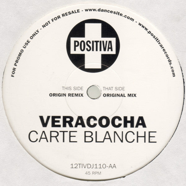 Veracocha : Carte Blanche (12", Promo)