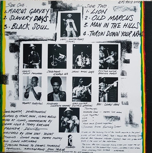 Burning Spear : Live (LP, Album)