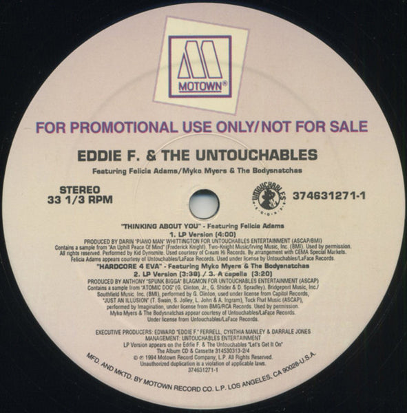 DJ Eddie F & The Untouchables (4) : Let's Get It On (12", Promo)