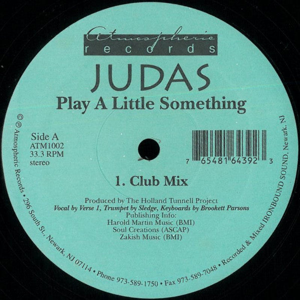Judas (3) : Play A Little Something (12")