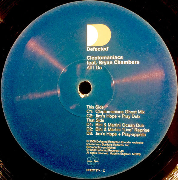 Cleptomaniacs Feat. Bryan Chambers : All I Do (2x12")