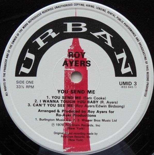 Roy Ayers : You Send Me (LP, Album, RE)