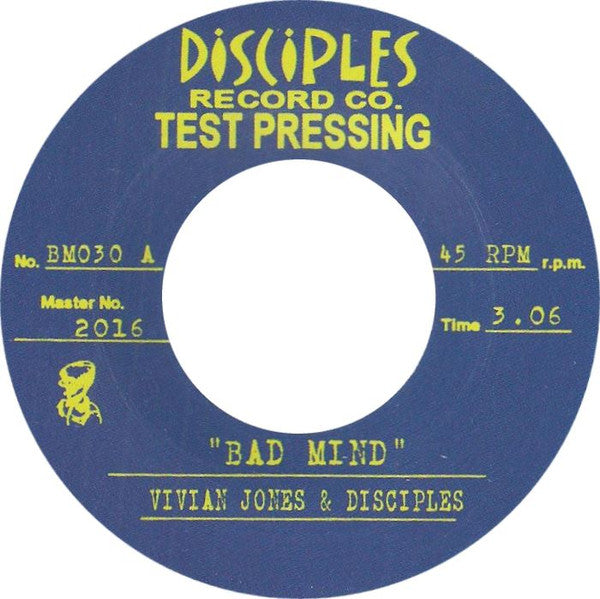 Vivian Jones & The Disciples (2) :  Bad Mind  (7")