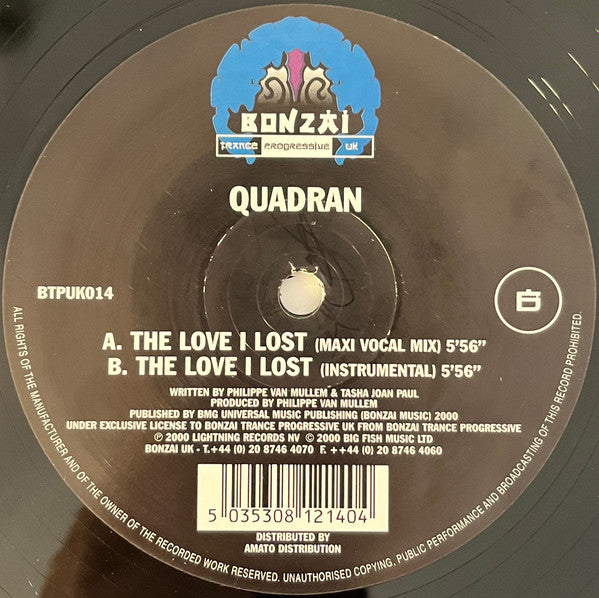 Quadran : The Love I Lost (12")