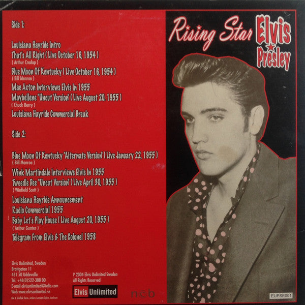 Elvis Presley : Rising Star (10", Comp, Unofficial)