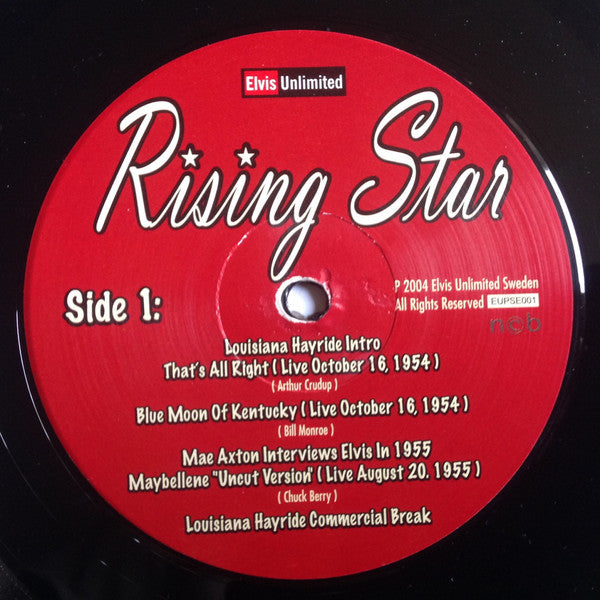 Elvis Presley : Rising Star (10", Comp, Unofficial)