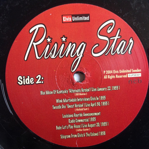 Elvis Presley : Rising Star (10", Comp, Unofficial)