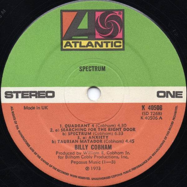 Billy Cobham : Spectrum (LP, Album, Gat)