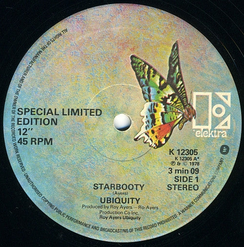 Ubiquity (4) : Starbooty / Midnight After Dark (12", Ltd)
