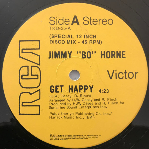 Jimmy "Bo" Horne : Get Happy / Gimme Some (12")