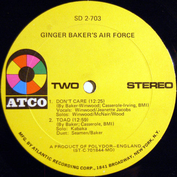 Ginger Baker's Air Force : Ginger Baker's Air Force (2xLP, Album, Gat)