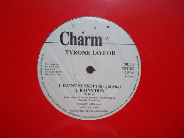 Tyrone Taylor : Rainy Sunset (12")