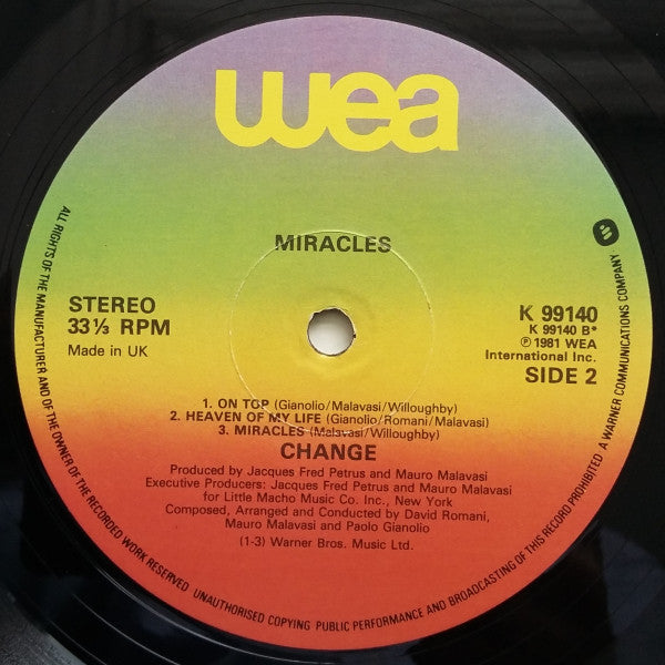 Change : Miracles (LP, Album)