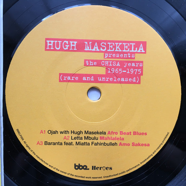 Hugh Masekela : The Chisa Years 1965-1976 (Rare And Unreleased) (2xLP, Comp)