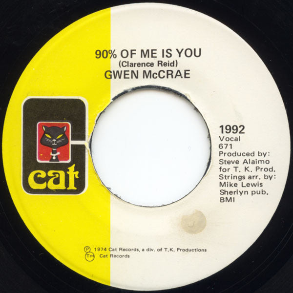 Gwen McCrae : It's Worth The Hurt / 90% Of Me Is You (7", Single)