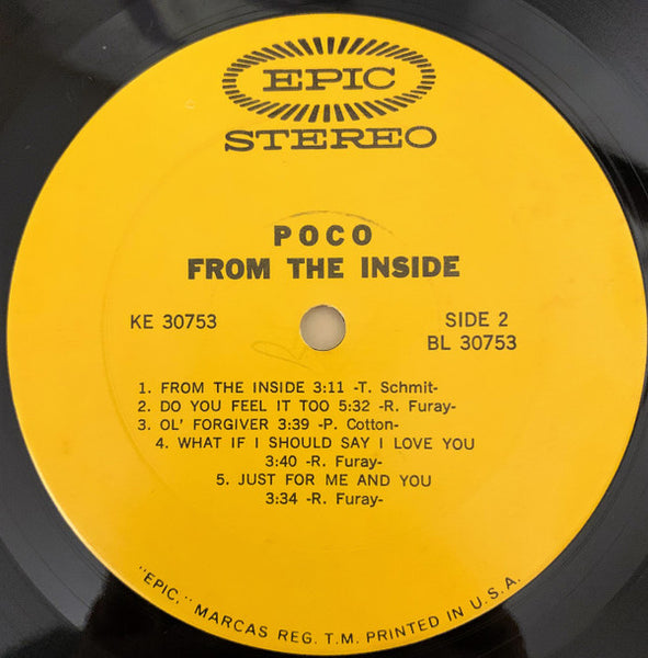 Poco (3) : From The Inside (LP, Album, Pit)