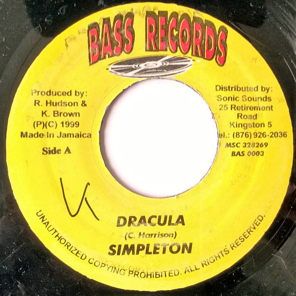 Simpleton : Dracula (7", Single)