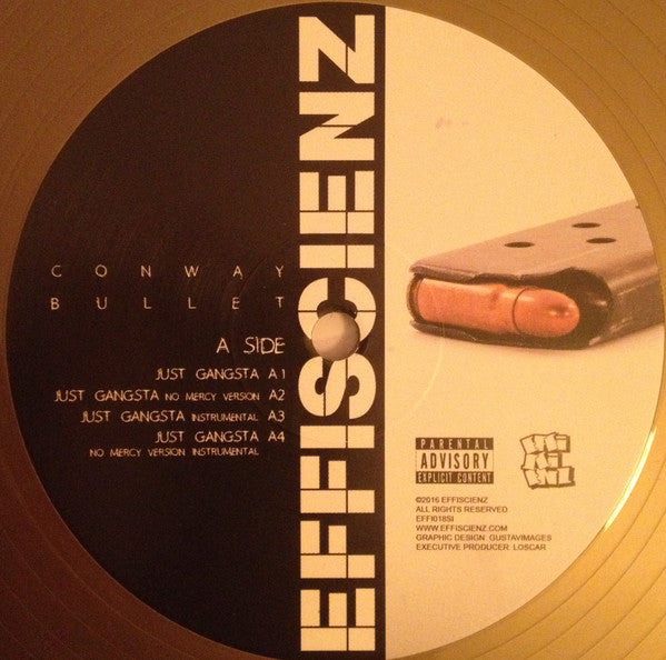 Conway The Machine : Bullet (12", EP, Ltd, Gol)