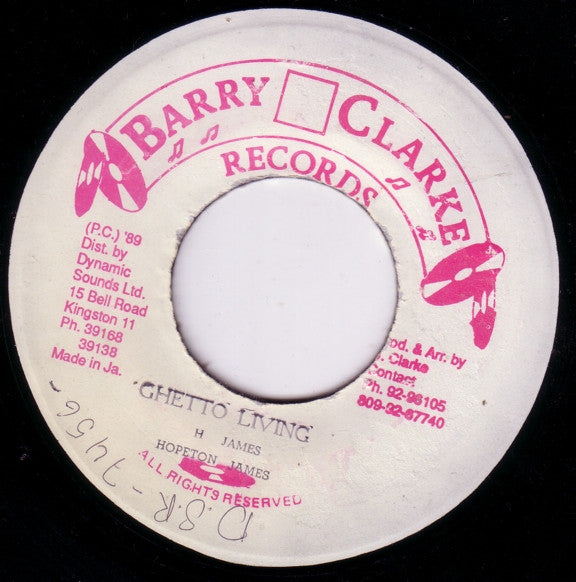 Hopeton James : Ghetto Living (7")