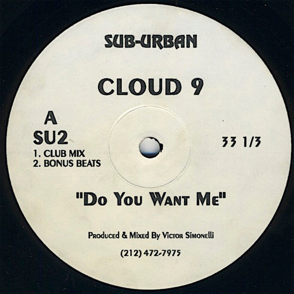 Cloud 9 (5) / Mirage (9) : Do You Want Me / Everything's Gonna Be Alright (12", MP)
