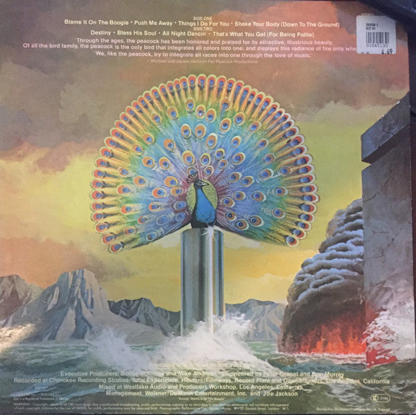 The Jacksons : Destiny (LP, Album, Whi)